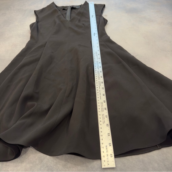 Theory Black Pleated Cap Sleeve Dress • size 4 - Picture 11 of 13